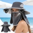 thumbnail image 1 of Outdoor Coolings Sun Hat With Solar Fan Breathable Mesh Neck Face Cover For Hiking Fishing Gardening, 1 of 6