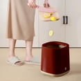 thumbnail image 4 of TIMIFIS Plastic Makeup Mirror Large Capacity Garbage Can High Color Household Living Room Kitchen Bedroom Double-Layer High-Class Feeling Garbage Can Plastic Trash Cans Apartment Essentials, 4 of 6