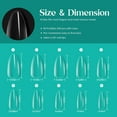 thumbnail image 6 of Gel Nail Kit Soft Gel Nail Tips, 500Pcs Medium Almond Pre-shaped Clear Full Cover False Nails for Gel Art Polish, Soak Off Easy Nail Extensions Acrylic Nails False Press on Nail Tips, 6 of 14
