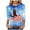 Light Blue, variant on 250th Anniversary USA Shirt Womens 3/4 Sleeve American Flag T-Shirts Crew Neck 4th of July Summer Graphic Tee Tops (Navy,S)