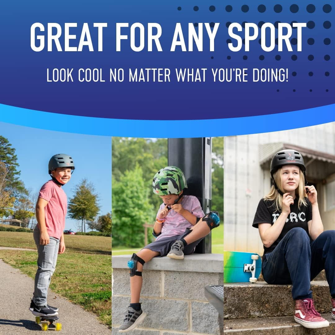 Flybar Certified Multi Sport Helmets For Skateboarding, Bicycling, Roller Blading, Longboarding & Pogoing - Teal - L/XL
