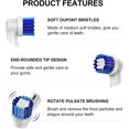 thumbnail image 3 of Glaciersei Toothbrush Heads Compatible with Oral B, 8 Pack Professional Electric Toothbrush Replacement Heads Medium Soft Dupont Bristles Precision Clean Brush Heads Refills, 3 of 5