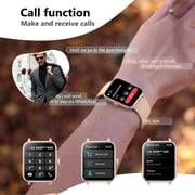 Smart Watch fits for Android and Apple iPhone, Blackview R50 IP68 Waterproof Smartwatch for Women Men , Smart Watch with Bluetooth Call(Answer/Make Calls), Pink