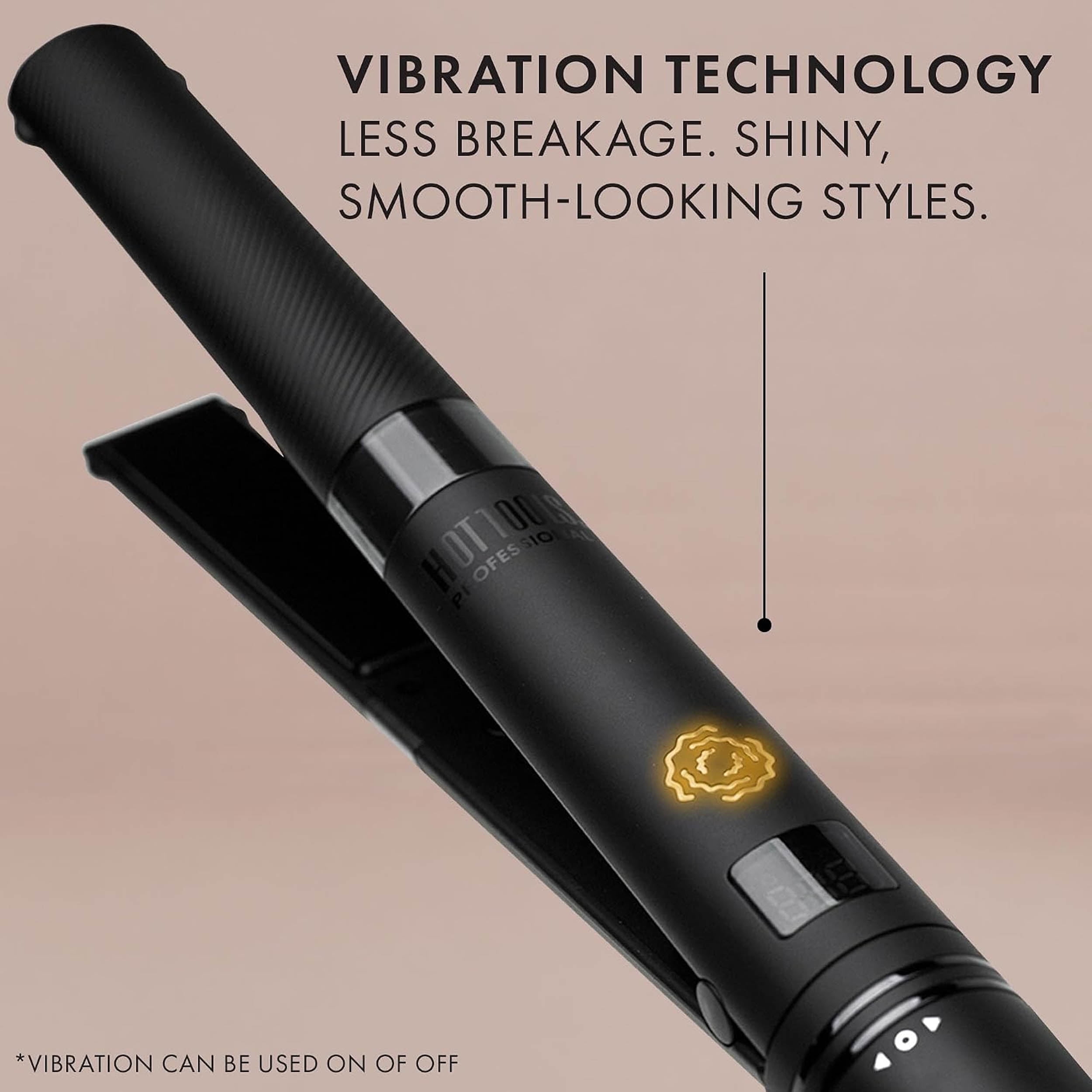 Hot Tools Pro Artist Black Gold Collection 1 Inch Vibrating Flat Iron