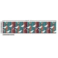 thumbnail image 3 of Birds Upholstery Fabric by the Yard, Funny Winged Animals Pattern on Vertical Striped Geometric Branches, Decorative Fabric for DIY and Home Accents, Plum Turquoise and Salmon by Ambesonne, 3 of 5