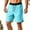 (Fashion 100)Light Blue, variant on Aimik Men's Athletic Shorts Contrast Wide Waistband Drawstring Lightweight Summer Shorts for Jogging Training Daily Gym Sports