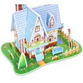 thumbnail image 1 of Kids 3D Stereo Puzzle Cartoon House Castle Building Model DIY Handmade Early Learning Educational Toys Gift For Children, 1 of 5