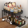 thumbnail image 3 of Under Sink Organizers Kitchen Storage Rack Rust Prevention Under Kitchen Pull-Out Sink Organizers And Storage For Closets Kitchen Bathroom Double-layer pull-out upper, 3 of 5
