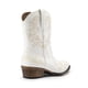 thumbnail image 3 of Botas de Tobillo Vaqueras para Mujer DREAM PAIRS con Punta Cuadrada Blanca, 3 of 7