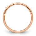 thumbnail image 2 of Auriga Fine Jewelry 14K Rose Gold 2mm Half Round Wedding Band for Women Size 11.5, 2 of 6