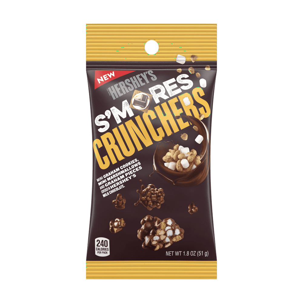 HERSHEY'S S'mores Crunchers Snacks, 1.8 Ounces