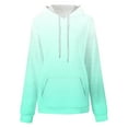 thumbnail image 3 of Womens Hoodies Plus Size Fashion Gradient Printed Hooded Sweatshirts Fall Winter Long Sleeved Pullover Tops Casual Loose Hoody Jacket Outwears with Pocket, 3 of 4