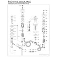 thumbnail image 6 of Kingston Brass FSC197AXAC American Classic Widespread Bathroom Faucet with Brass Pop-Up, Antique Copper, 6 of 8