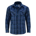 thumbnail image 4 of Daniel Smart Men Cotton Flannel Plaid Shirts - Regular Fit Long Sleeve Button Down Casual Shirts with Front Chest Pockets, 4 of 7