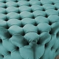 thumbnail image 5 of Modway Amour Tufted Button Large Square Performance Velvet Ottoman in Sea Blue, 5 of 6