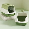 thumbnail image 5 of Fully Enclosed Cat Litter Box Splash-Proof Cat Potty Breathable Removable Kitten Toilet Cat Accessories, 5 of 5
