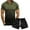 AC Army Green, variant on LYXSSBYX Men's Performance Long Sleeve Shirt Moisture Wicking Crew T-Shirt Printing Turn-Down Collar Pullover Tops Casual Slim Fit Basic Long Sleeve T-Shirt