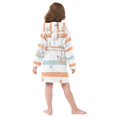 thumbnail image 7 of FORMRS Niños Bathrobe Unisex Hooded Robe Soft Plush Pajamas Sleepwear, Size 2-3T, Orange Nautical Pattern, 7 of 7