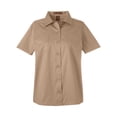 thumbnail image 4 of Harriton M585W Women's Advantage IL Short Sleeve Dress Shirt-Khaki-M, 4 of 6