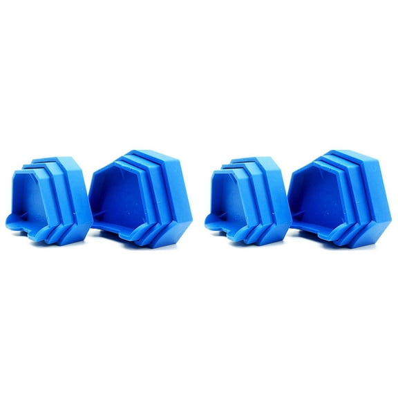 12PCS Dental Model Base Former Impression Trays Base Molds Set for Lab Plaster Model Cast Trimming