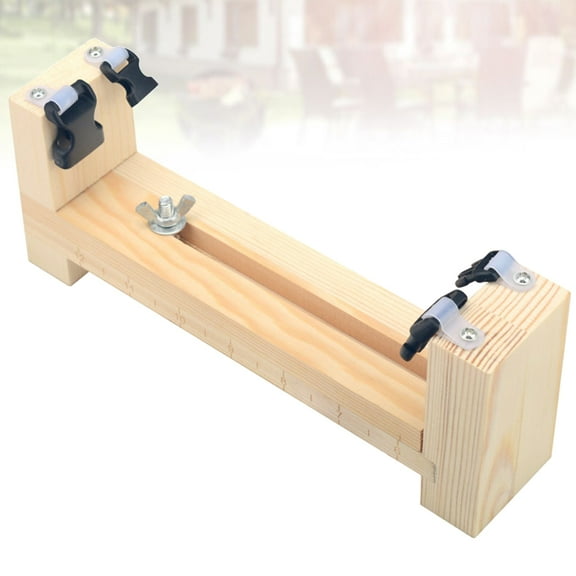 HEMOTON Wooden Frame Weaving DIY Craft Tool Kit for Bracelet Making with Adjustable Slider and Snap Buckle Accessories Khaki