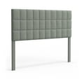 thumbnail image 6 of Varia 26" Tall Panel Upholstered Headboard, 3-Row Square Tufting, King Size, Light Gray, 6 of 8