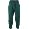 thumbnail image 1 of UKAP Mens Trousers High Waisted Bottoms Drawstring Pants Loungewear Sport Sweatpants Dark Green 3XL, 1 of 2