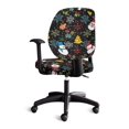 thumbnail image 4 of Chririnla Stretch Office Chair Covers for Gaming Chairs, 2 Pcs Computer Chairs Cover Polyester Office Chair Slipcover Christmas Characters Pattern, 4 of 8