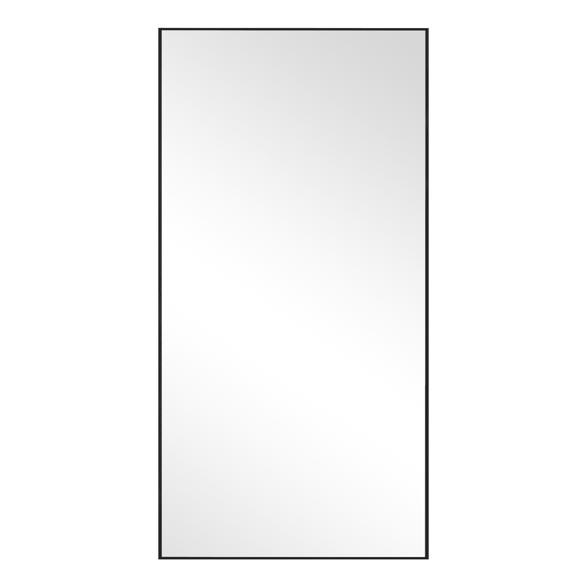 71x32 Modern Rectangle Aluminum Alloy Frame Full Length Mirror Floor Mirror with Stand,Black