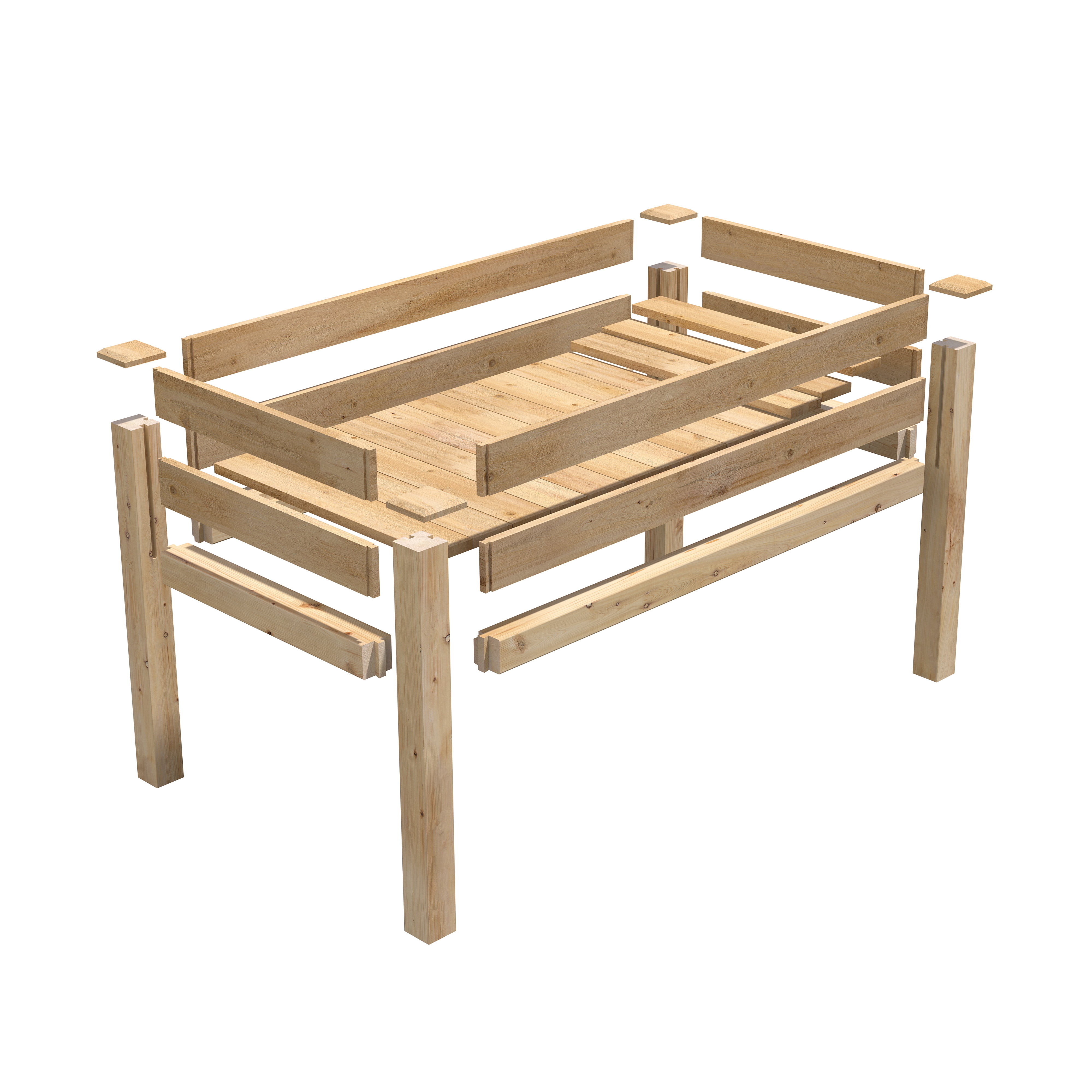 Greenes Fence 48" x 24" x 31" Original Cedar Raised Garden Bed