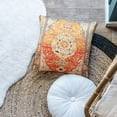 thumbnail image 5 of Persian Pillow Cover 20x20 Inches, Orange Blue Boho Throw Pillow Cover Vintage Ethnic Decorative Pillow Cases Home Outdoor Square Pillowcase, 5 of 6