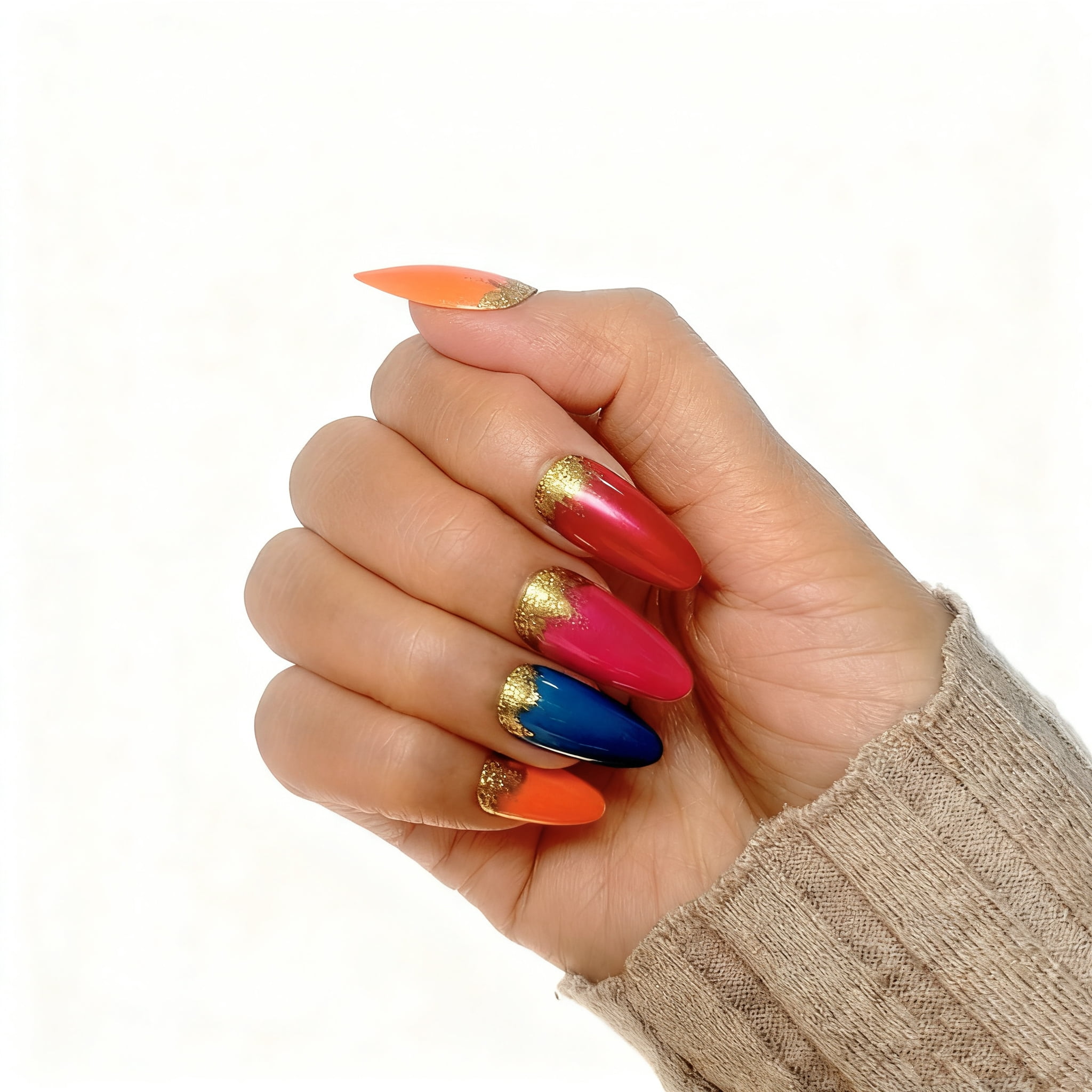 Press-On Nails Gift Set | Featuring 4 Designs, Salon-Quality, 24 Pieces per Style | The Perfect Gift for Your Love, Wife, Best Friends & Yourself