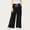 Black, variant on dazeni Teen Girl's Wide Leg Baggy Sweatpants Sports Elastic Waist Long Track Pants Trousers with Pockets Beige