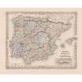 thumbnail image 3 of Colton 24x20 Black Modern Framed Museum Art Print Titled - Spain Portugal - Colton 1886, 3 of 5