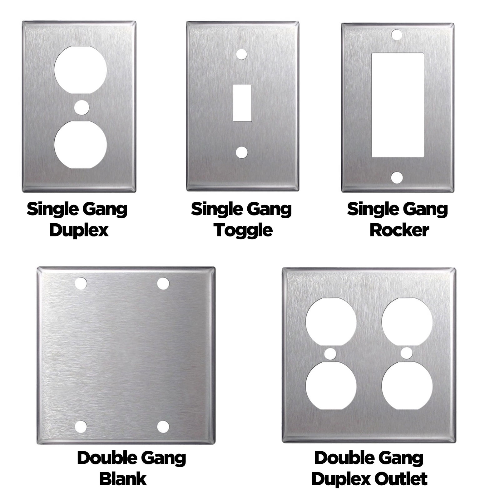 White 1-Gang Standard Size Light Switch Cover BESTTEN Toggle Wall Plate UL Listed Unbreakable Polycarbonate 20 Pack 