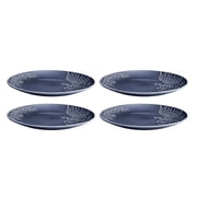 Better Homes & Gardens Ellie Blue Stoneware 12-Piece Dinnerware Set