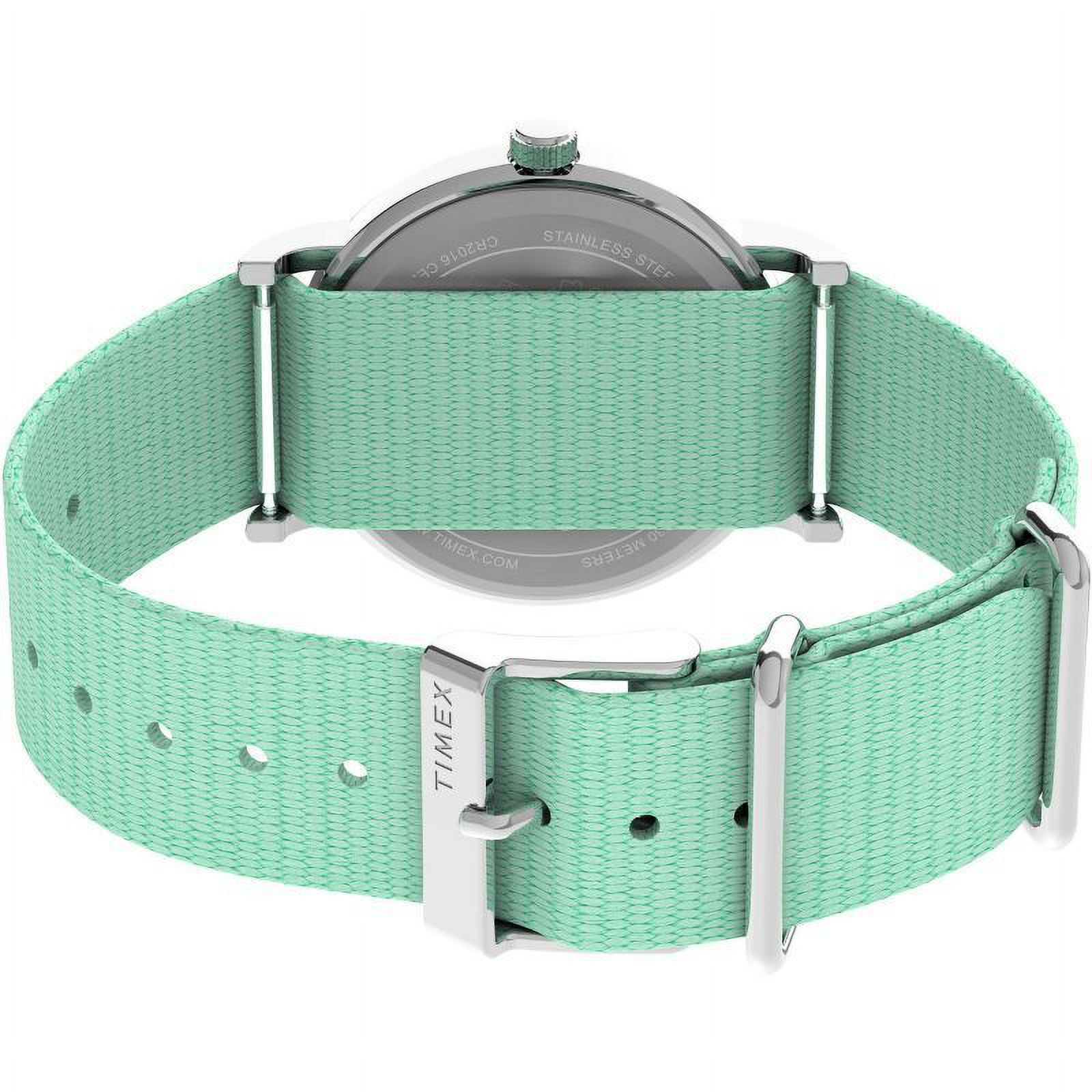Timex Men's Weekender x Peanuts Green Dial Watch - TW2W24500