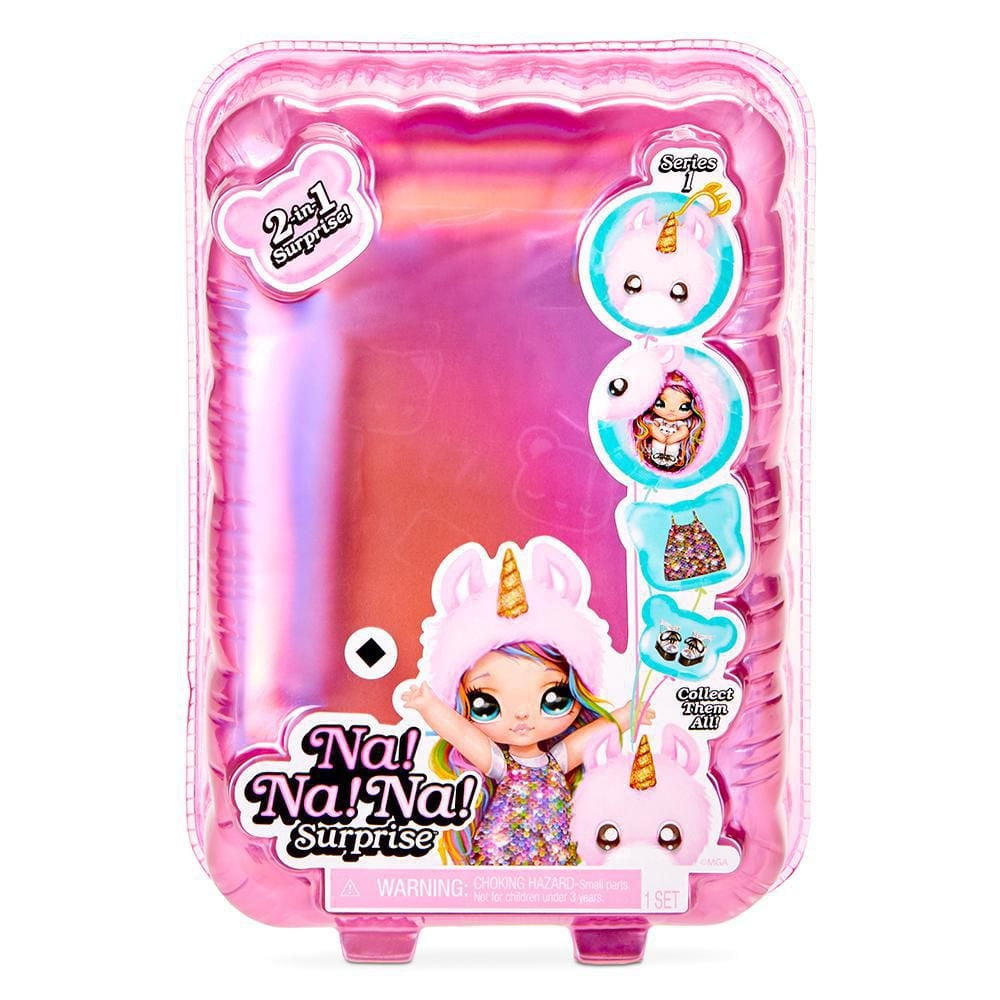 Na Na Na Surprise 2-in-1 Fashion Doll & Plush Pom with Confetti Balloon Unboxing