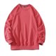 thumbnail image 1 of Gibobby Sudaderas sin gorro hombre Sudadera ligera de manga larga de rizo francés con cuello redondo para hombre(Rosa caliente,M), 1 of 4