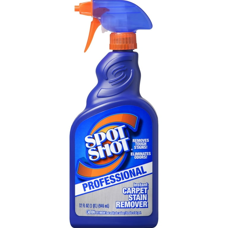 Spot Shot Professional Instant Carpet Stain Remover - For Carpet - 32 fl oz (1 quart) - 12 / Carton - Odor Neutralizer, Water Based - Clear Spot Shot Professional Instant Carpet Stain Remover - For Carpet - 32 fl oz (1 quart) - 12 / Carton - Odor Neutralizer, Water Based - Clear