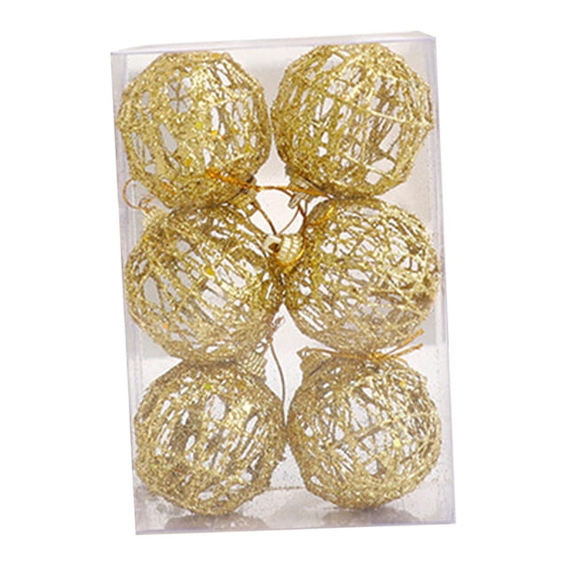 Juego de adornos de bolas de Navidad, adornos para de Navidad, colgantes decorativos, decoración navideña para fiestas, aniversarios, bodas, 5 centímetros