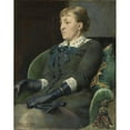 thumbnail image 2 of Harriet Backer 20x24 Gold Ornate Framed and Double Matted Museum Art Print Titled - Portrait of the Painter Kitty Kielland (1883), 2 of 4