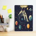 thumbnail image 2 of FORMRS Acrylic Clipboard with Low Profile Clip Standard A4 Letter Size, 12.5" x 9", Astronaut Space, 2 of 8