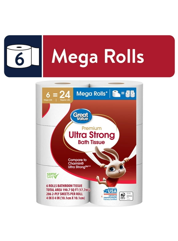 Great Value Toilet Paper in Toilet Paper