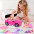 thumbnail image 4 of ECORELF 78 Pcs 11.5 inch Doll Rose  Car Playset-11.5 inch Girl Doll, 1 Toy Car, 5 Dresses & 71 Accessories, 4 of 7