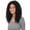Dark Brown, variant on LUXLUXE Rosario Curly Body Waves 20 in Long Half Wig Mix Human Hair and Synthetic Fibers,Medium Brown