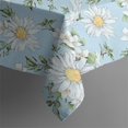 thumbnail image 5 of Lightblue Daisy Flower Small Flowers Pattern Square Tablecloth,Waterproof Square Table Cover,Wipeable Spillproof Washable Table Cover for Home Kitchen Party Decor 42"X42"(107x107cm), 5 of 6