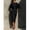 Black, variant on Womens Elegant Black Midi Dress, Boat Neckline, Puff Sleeves, Pleated Waist