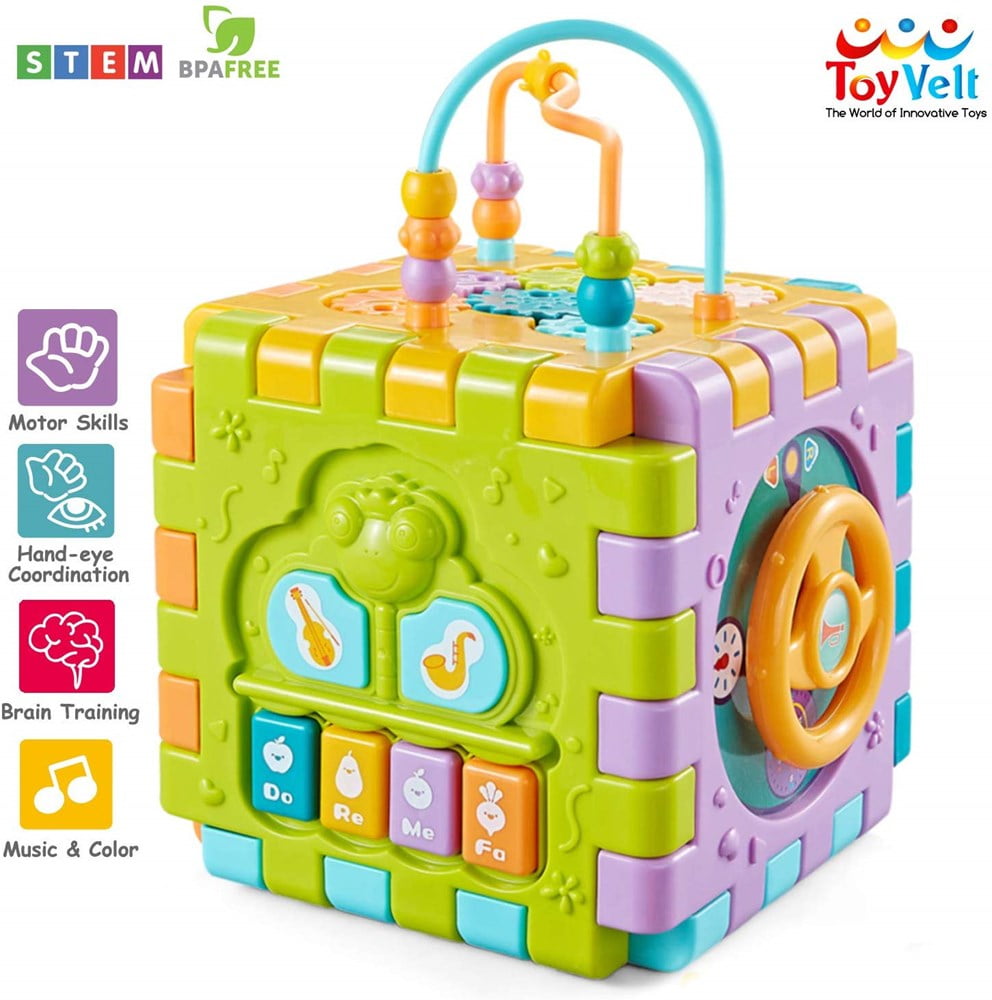 Baby Activity Board Early Educational Motor Skills Toys for Toddlers Gift 