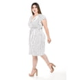 thumbnail image 2 of Vestido de rayas Roman Fashion Tallas Extras 8867X-STRP Blanco rayas 42, 2 of 5